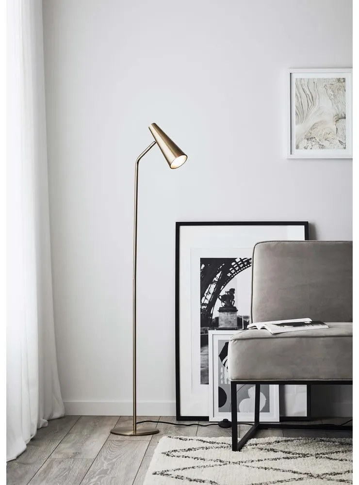 Подова лампа в златист цвят Peak - Markslöjd