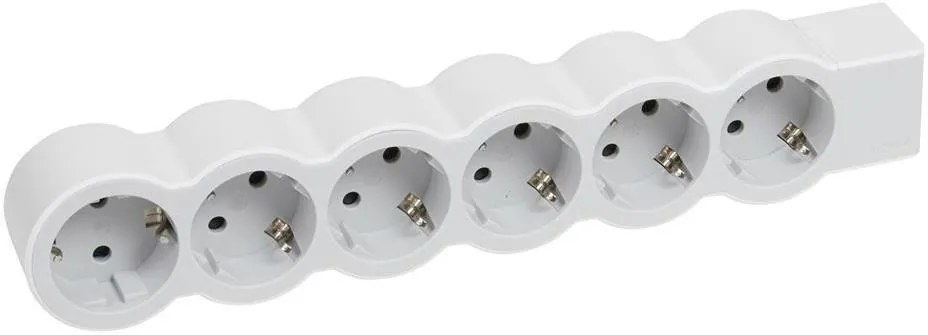 Legrand Разклонител БЯЛ 6x2P+E без кабел Standard NEW  - 694579
