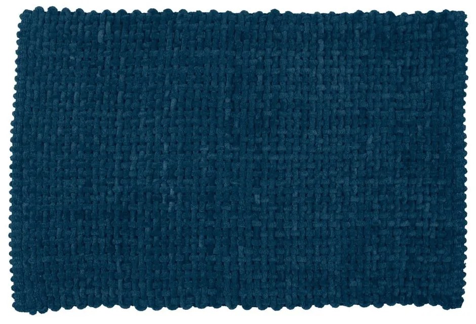 Тъмносин текстилен килим за баня 50x80 cm Covelo – Wenko