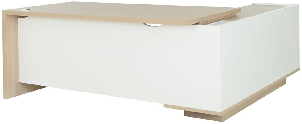 Ъглово бюро Marbrand-Left-Sonoma-Leuko-Дължина:200cm