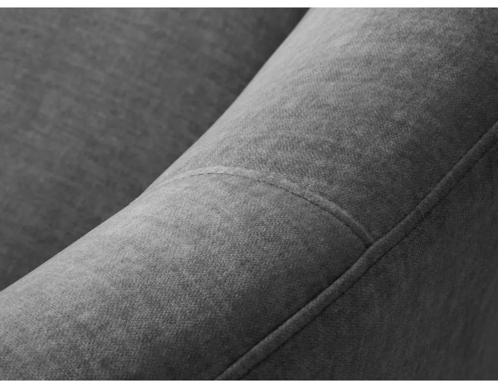 Асиметричен диван от сиво кадифе , вдясно Debbie - Mazzini Sofas
