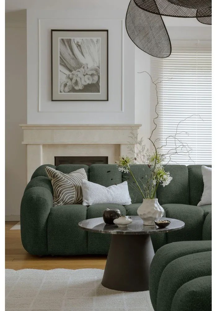 Тъмнозелен ъглов диван (ляв ъгъл/U форма) Shell – Miuform