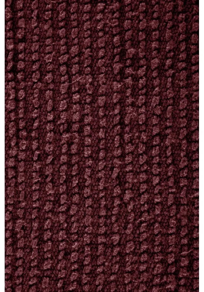 Изтривалка за баня в цвят бордо 50x45 cm Riva - Tiseco Home Studio