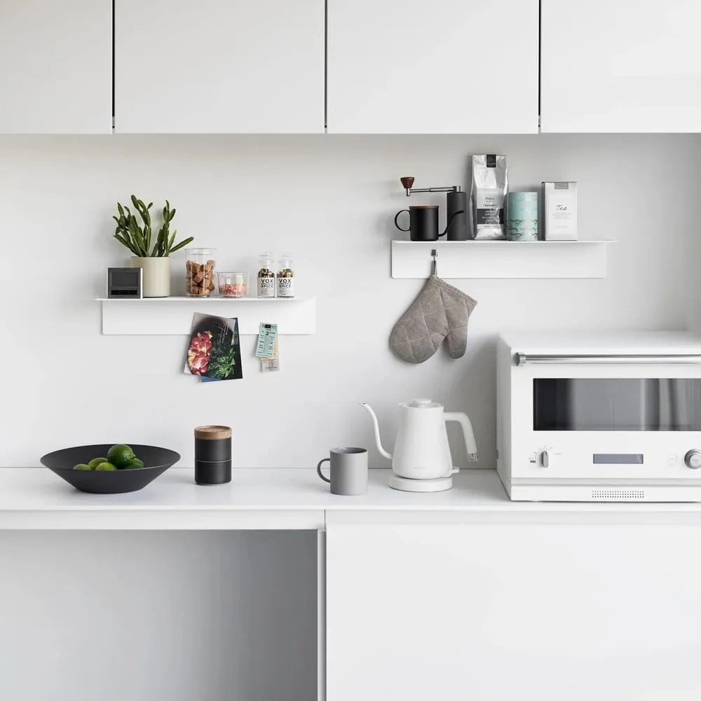 Бял метален стенен рафт 50 cm – YAMAZAKI