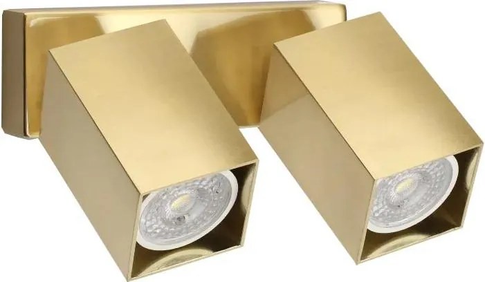 Ideal Lux - LED настенно точково осветително тяло DYNAMITE 2xGU10/7W/230V CRI 90 месинг