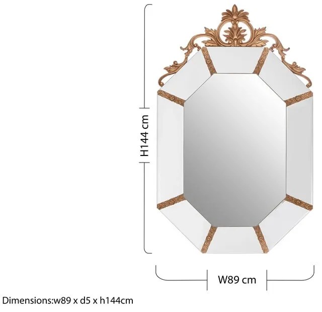 Стенно огледало 89x144 cm - Premier Housewares