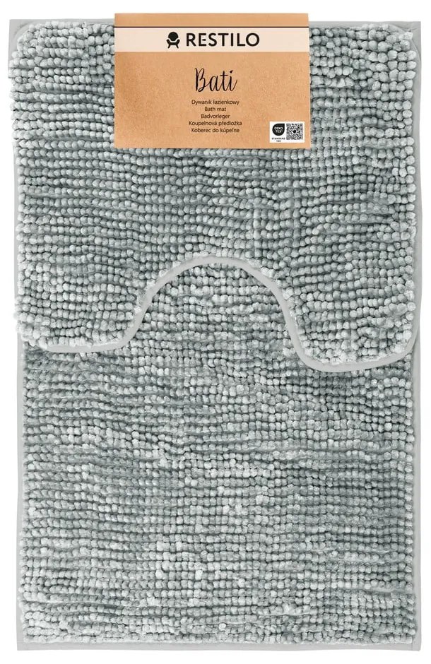 Комплект от 2 сиви постелки за баня Bati - AmeliaHome