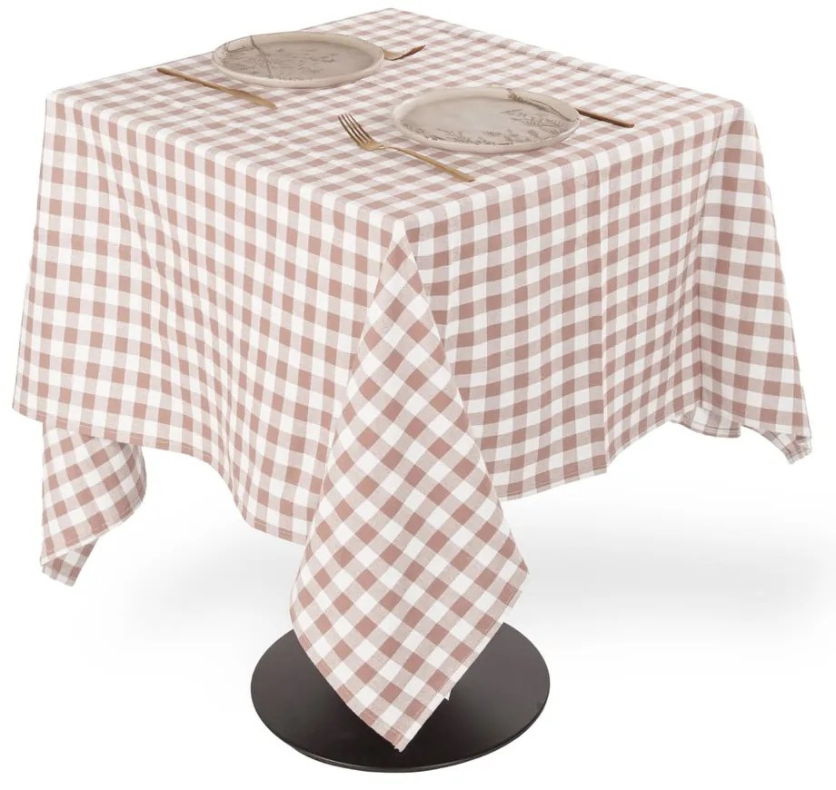 Памучна покривка за маса 150x150 cm Gingham – Tiseco Home Studio