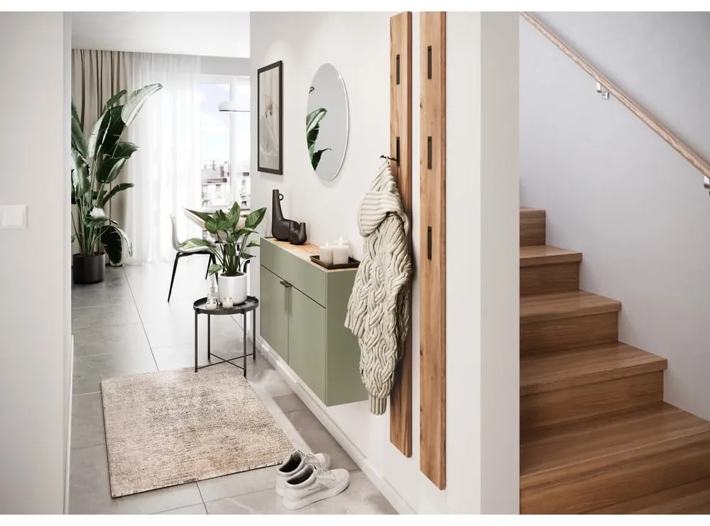 Светлозелено шкафче 110x57x22 cm Ameca – Germania