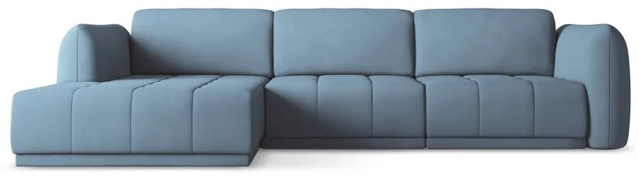 Светлосин ъглов диван (ляв ъгъл) Hoku – Makamii