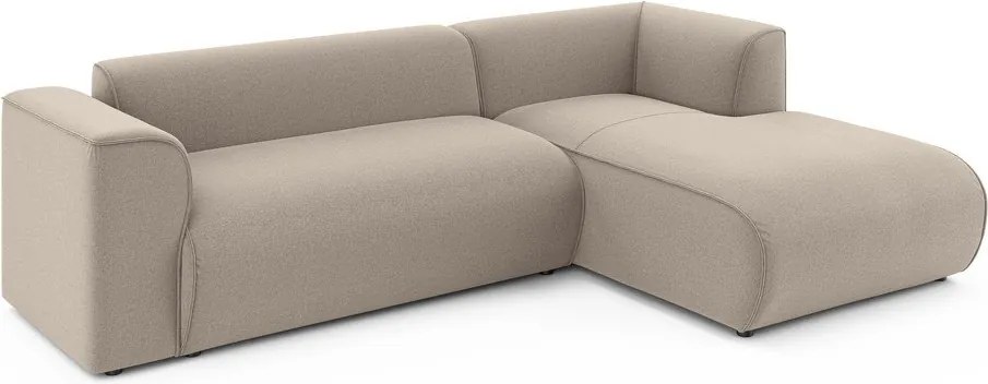 Светлокафяв ъглов диван (десен ъгъл) Merid – Ropez