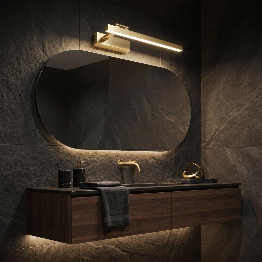 LED аплик за баня SWE031-1W 40cm Brush Gold