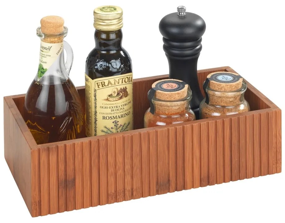 Бамбукова кутия за съхранение в естествен цвят 30x15x8 cm Mera – Wenko