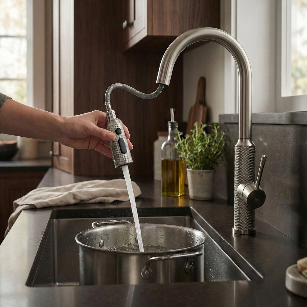 Смесител за кухня Rea Master Brush NickelL