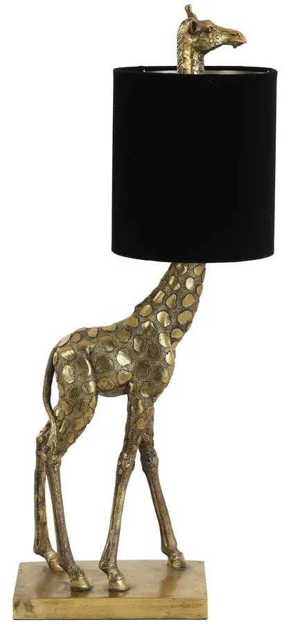 Настолна лампа в черно-бронзов цвят (височина 61 cm) Giraffe - Light &amp; Living