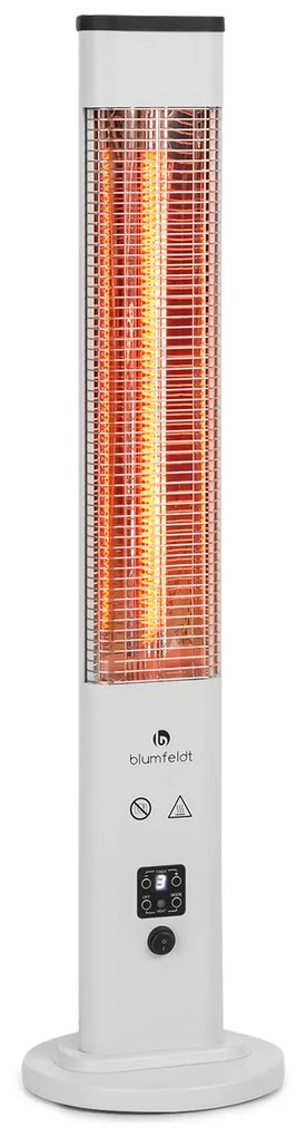 Blumfeldt Heat Guru Plus, външен лъчист нагревател, 1200W, 3 настройки на топлината, дистанционно управление