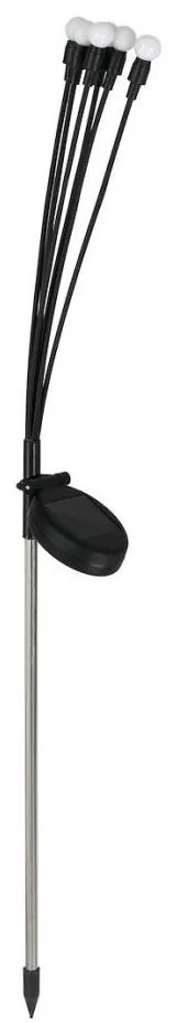 LED Соларна лампа MULTI LED/0,06W/1,2V 150 mAh IP44 черен