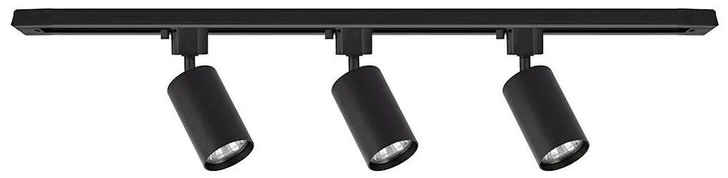Точково осветително тяло за шинна система TIGER 3xGU10/10W/230V черно