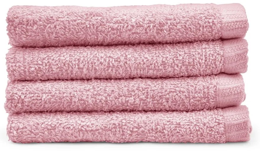 Розови бързосъхнещи памучни кърпи в комплект от 4 бр. 30x30 cm Quick Dry – Catherine Lansfield