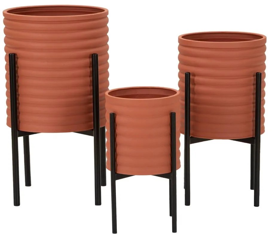 Метални покрития за кашпи в комплект от 3 бр. ø 36 cm Milly – Mauro Ferretti