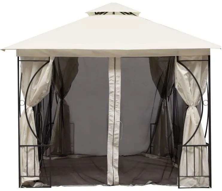 Градинска палатка 3х3 м с мрежа против комари 2в1