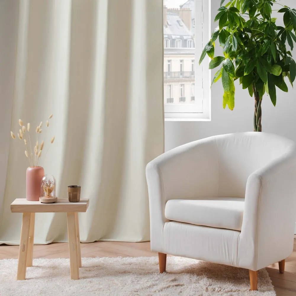 Бежово термо перде от микрофибър 135x260 cm Micropolar – douceur d'intérieur