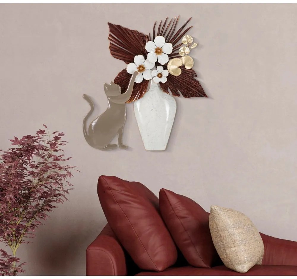 Метална декорация за стена 55x60 cm Cat – Mauro Ferretti