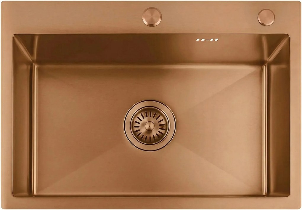 Стоманена мивка Liam BRUSH COPPER