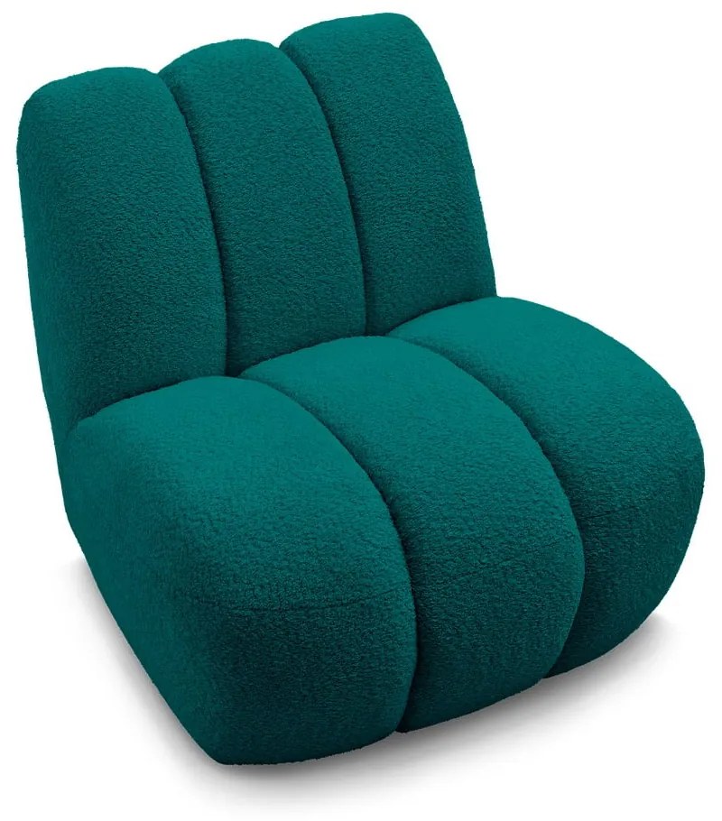 Тюркоазено кресло от прежда с примки от букле Janissaire – Bobochic Paris