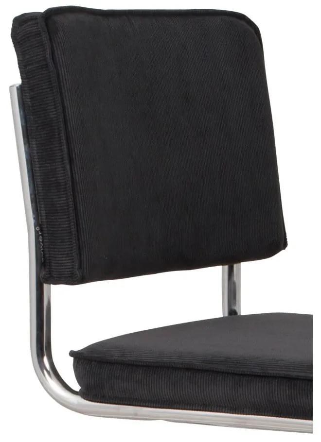 Комплект от 2 черни стола Ridge Rib - Zuiver
