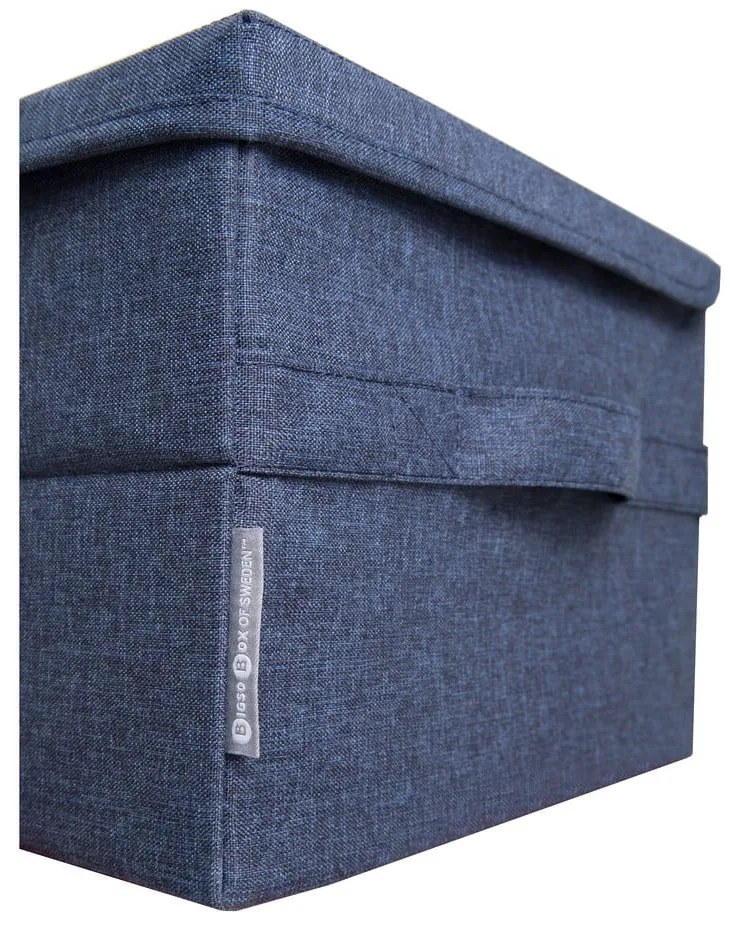 Синя кутия за съхранение Wanda, 30 x 20 cm - Bigso Box of Sweden