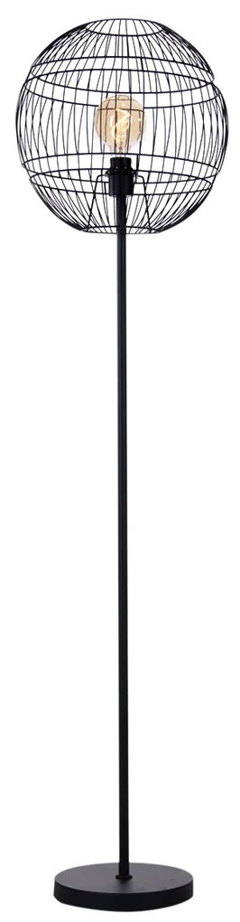 Модерна подова лампа черна - Sphaera
