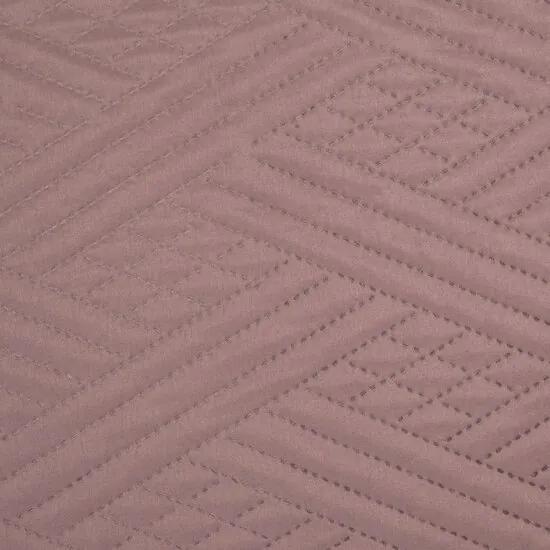 Розово модерно покривало за легло с геометрична шарка