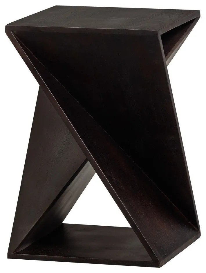 Странична масичка от масивна акация 41x41 cm Ikem – WOOOD