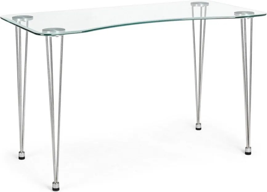 Работна маса със стъклен плот 60x120 cm Rondo – Bizzotto