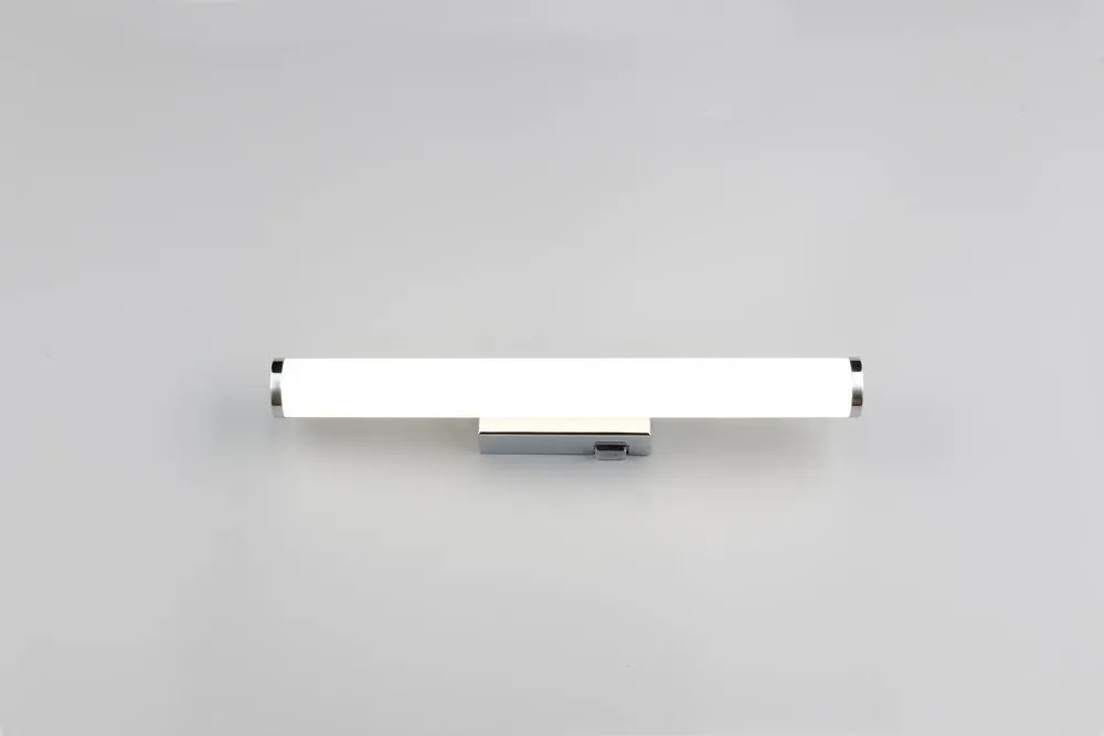 LED стенна лампа в лъскаво сребристо Mattimo – Trio