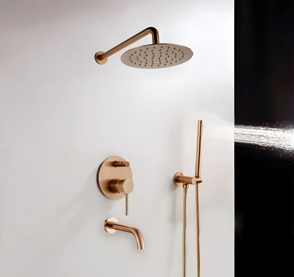 ДУШ СИСТЕМА за вграждане Rea Lungo Copper + BOX