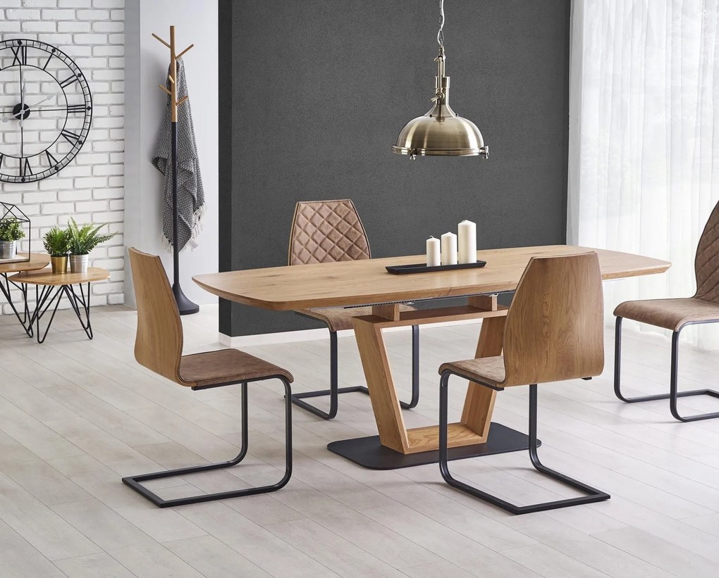 Разтегателна трапезна маса BLACKY 160-220