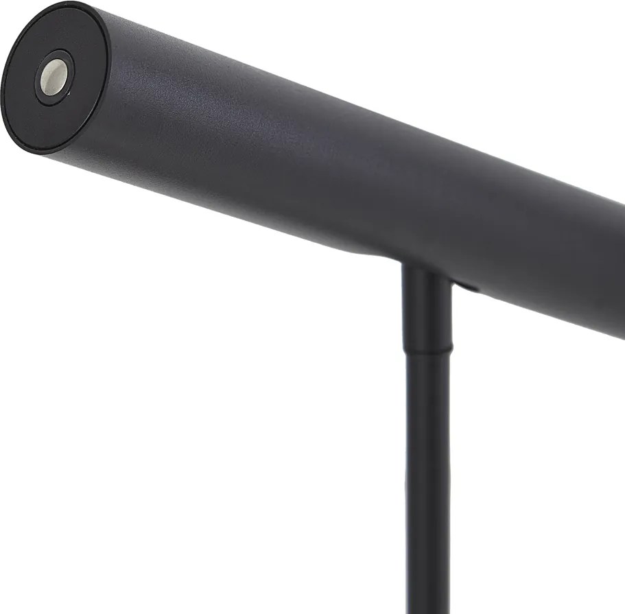 Модерна настолна лампа черна с LED и димер с докосване - Neva