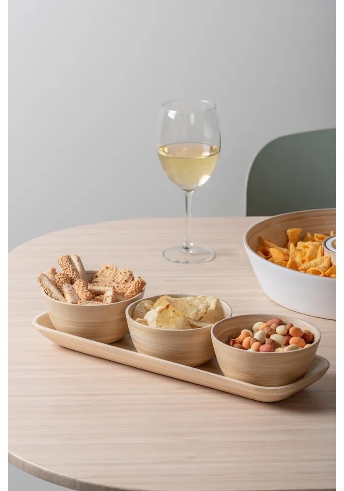 Бамбуков комплект за сервиране в естествен цвятPuro – PT LIVING