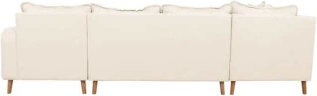 Кремав ъглов диван (десен ъгъл) Beata - Ropez