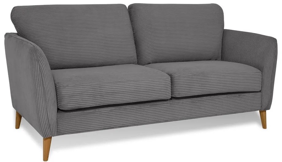 Тъмносив диван от рипсено кадифе 170 cm Paris – Scandic