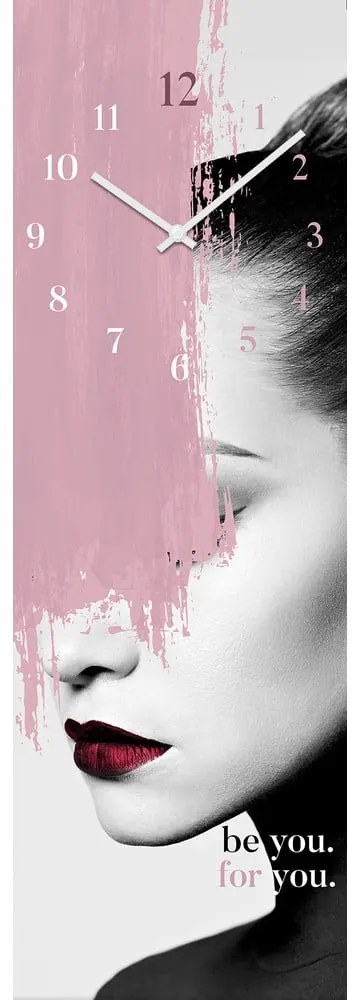 Стъклен стенен часовник Be you - Styler