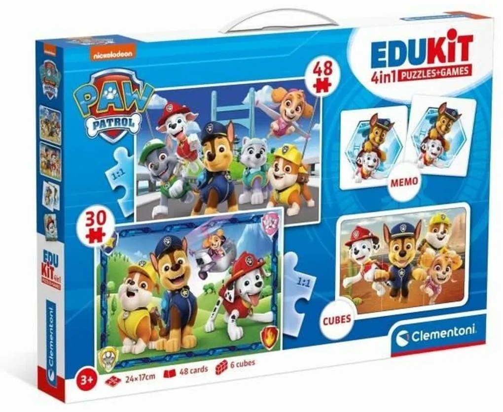 Комплект от 4 Пъзела The Paw Patrol Clementoni Edukit