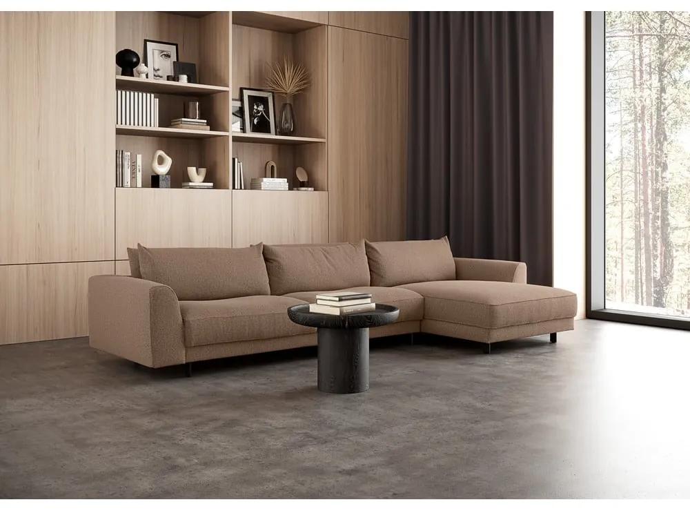 Ъглов променлив диван в тухлен цвят Samba - Furninova