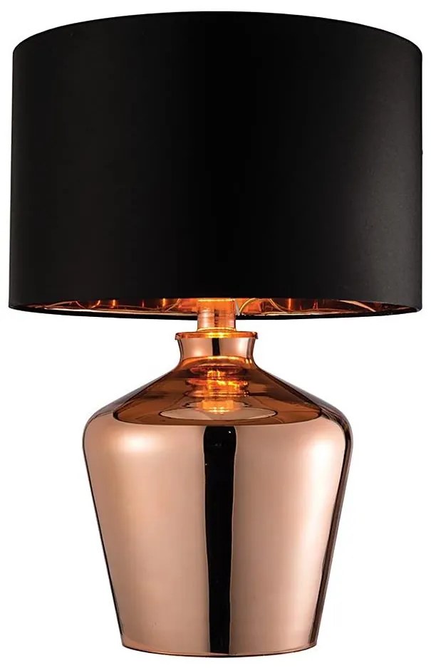 Endon 61149 - Настолна лампа WALDORF 1xE27/10W/230V меден/черен