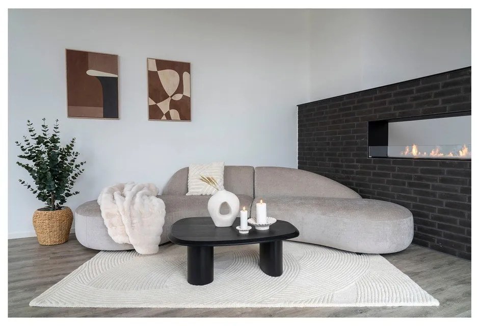 Кремав ръчно изработен вълнен килим 200x300 cm Pune – House Nordic