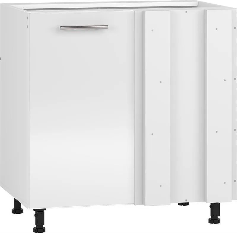 Долен ъглов шкаф за мивка Vento DKN-100/82 100(80)см Бял гланц