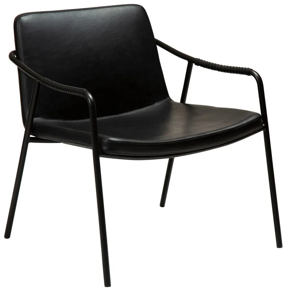 Черно кресло от изкуствена кожа Boto - DAN-FORM Denmark