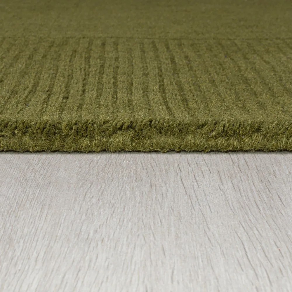 Зелен вълнен килим 160x230 cm - Flair Rugs